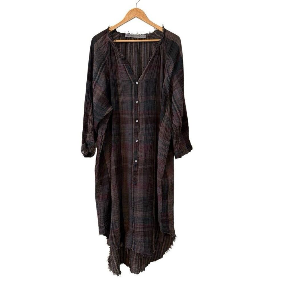 Raquel Allegra Caftan Dress Size Small/ 1 Lagenlook Shift  Bohemian Oversized
